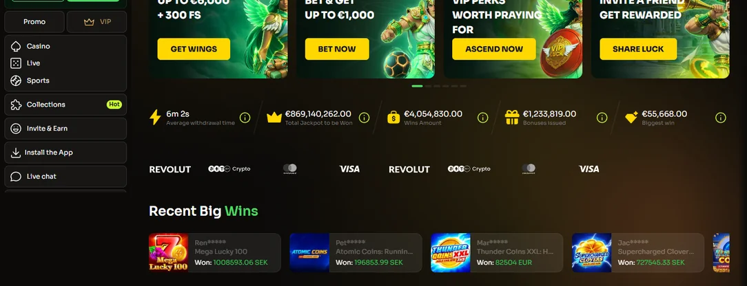 Bekijk grote winsten slots